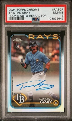 2024 Topps Chrome Tristan Gray Refractor Auto /499 - Image 1 of 3