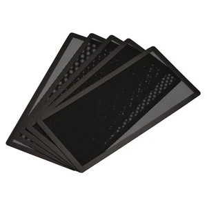 5St 140mmx280mm Computerlüfter Filtergitter PVC Netz Gehäuseabdeckung Schwarz - Bild 1 von 5