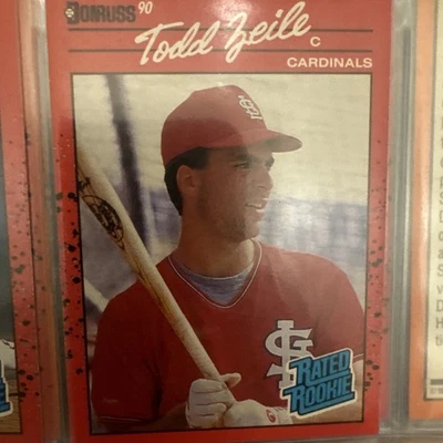 1990 Donruss - Rated Rookie - Todd Zeile - #29 - St. Louis Cardinals - RC - Image 1 of 4