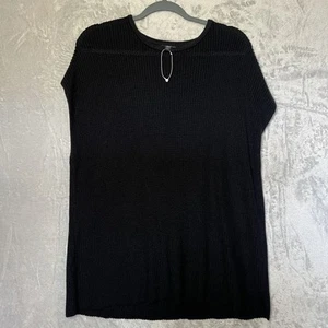 Eileen Fisher Knit Top Sleeveless Boxy Ballet NK Organic Cotton Sz M Minimal - Picture 1 of 11