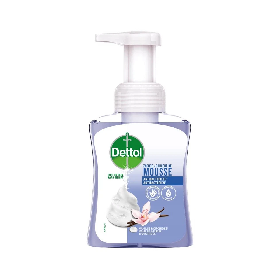 [3059948006817] DETTOL Flacon pompe de 250 ml Douceur de mousse – Vanille & O... - Photo 1/1