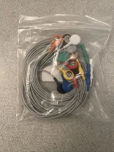 Cables médicos universales reutilizables con botón a presión (paquete de 10) - EDR1260-10 - Imagen 1 de 4