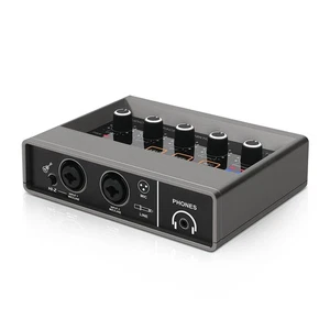 Mixeur Audio Professionnel Interface Audio USB Carte Son Équipement DJ Aufn7779 - Photo 1/9
