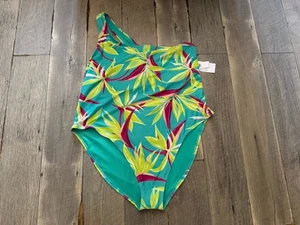 NWT Old Navy green floral one shoulder one-piece swimsuit size 3X - Bild 1 von 4