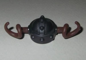 13445, 2x Helm, Hörnerhelm (Hörner, quer, gedreht), Gallier, anthrazit, braun - Picture 1 of 1