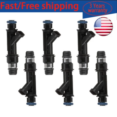 6pcs Fuel Injector For 2002-2005 Buick Lesabre Park Avenue Chevrolet Impala 3.8L - Image 1 of 4