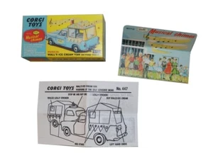 Corgi toys boîte box repro 474 wall's ice cream van - Picture 1 of 1