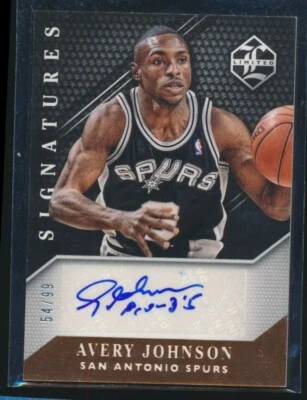 2015-16 Panini Limited Signatures/99 #LS-AJ Avery Johnson San Antonio Spurs automático Foto 1 de 2