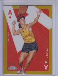 2024 Topps Chrome Tennis Jessica Pegula Gold Ace /50 - Picture 1 of 1