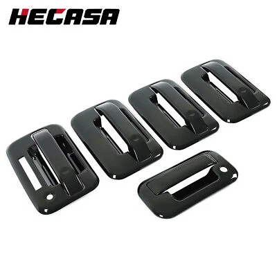 For Ford F150 F-150 2004-2014 4-Dr Black Door Handle Cover W/ Keypad & Keyhole - Image 1 of 4