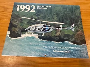 1992 Glocke Hubschrauber Textron Terminkalender Glocke XV-15 206 Cobra AH-1J 222 - Bild 1 von 15
