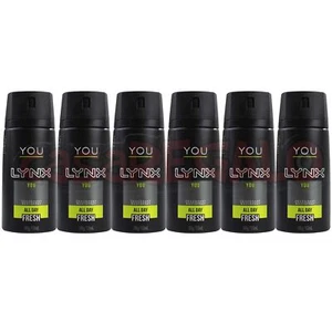 6x Lynx 155ml Anti-perspirant Bodyspray Fresh Deodorant Spray - Picture 1 of 4