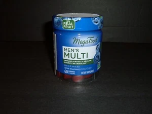 MegaFood Men's Multi Wild Blueberry 60 Gummies - Picture 1 of 5