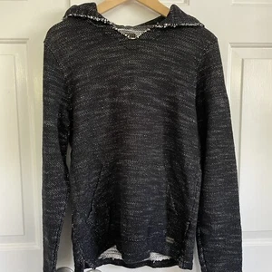 Lucky Brand Men’s Black Hoodie Size Small, The Mark of Good Luck - Picture 1 of 1