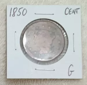 1850 Large cent - Picture 1 of 3