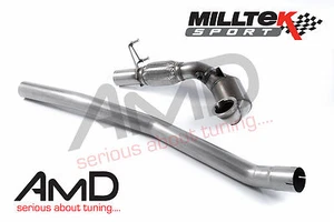 Milltek Audi S3 8V Sports Cat Largebore downpipe 3" Fits Milltek System Only - Picture 1 of 1