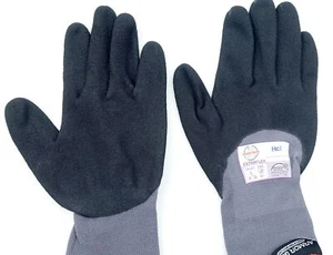 12 Pack Dipped Glove Extra Flex XL 15ga Gray Nylon Liner Ntrl Palm Coat & Finger - Picture 1 of 4