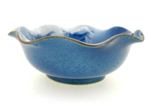 Bowls Set of 10 Japanese bowls blue with two fish scalloped rim dishes - Picture 1 of 5