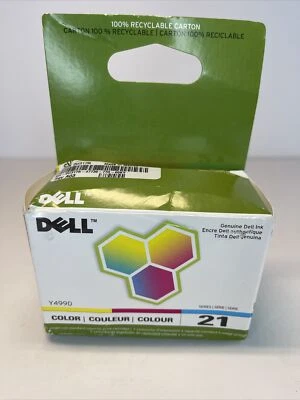 Dell Y499D Standard  Capacity Color Ink Cartridge, Series 21 - New - Image 1 of 3