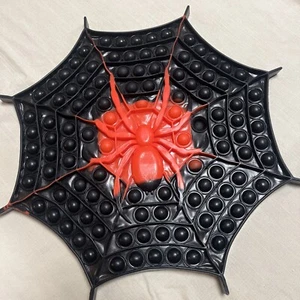 Large Popit Fidget Pop Toy Push Bubble Sensory Spiderman Symbol - Picture 1 of 4