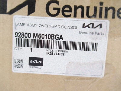 Genuine OEM Kia 92800 M6010BGA Overhead Dome Lamp Light Assy 2019-2024 Forte - Image 1 of 4