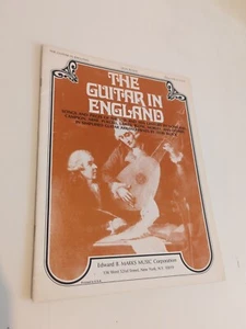 The Guitar In England For Classical Guitar Rare Sheet Music Book,1970 Edition - Picture 1 of 7