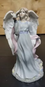 Ceramic Angel Holding Dove - Picture 1 of 5