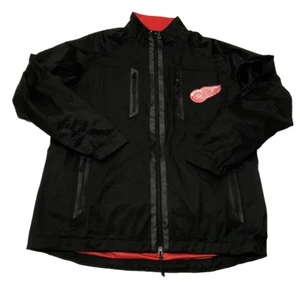 NWT NHL Authentic Pro Detroit Red Wings Full Zip Jacket - Black - Men's Medium - Picture 1 of 6