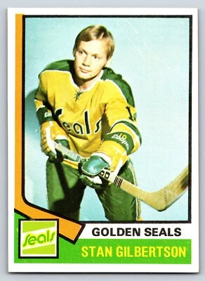 1974 Topps 223 Stan Gilbertson  California Golden Seals EXMT 12876 - Image 1 of 2
