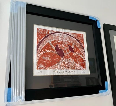 SERIGRAFÍA ORIGINAL ARTISTA 'MY SONG IS LOVE' NÚMERO AP2 por Govinder Nazran Foto 1 de 4