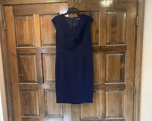 Brooks Brothers Navy Sheath Dress Bonotto Fabric Size 10 Work Career Capsule - Picture 1 of 6