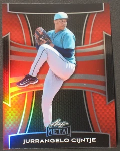 Jurrangelo Cijntje 2025 Leaf Metal Draft Red Rookie Parallel #111 (15/25) M's - Picture 1 of 2