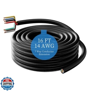 Remolque Gubrdfrsod calibre 14 16 ft 7 vías alambre cobre puro resistente 7 pines Tra - Imagen 1 de 5