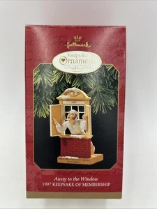 Vintage  Hallmark Christmas Tree Ornament Away To The Window Keepsake 1997 - Picture 1 of 10
