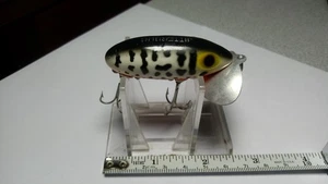 ARBOGAST, VINTAGE, "JITTERBUG"TOUGH WHITE/BLK. CD SIDES, PINK BELLY, EXC.COND. - Picture 1 of 4