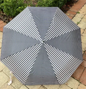 ELLEN TRACY OMBRELLO DONNA RIGHE BLU I ORY 42 POLLICI APERTURA AUTOMATICA NUOVO CON ETICHETTE - Foto 1 di 2