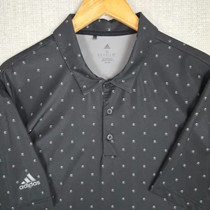 ADIDAS x CYPRESS POINT Size XL Mens All Over Print Polo Shirt Black Golf Black - Picture 1 of 12