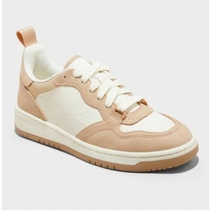 Women's Netty Fashion Sneakers Size 8.5 with Memory Foam Insole - Wild Fable Tan - Picture 1 of 6