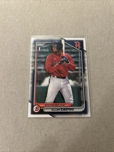 Béisbol 2024 Bowman - Prospects Allan Castro #BP-14 (RC) Boston Red Sox - Imagen 1 de 2