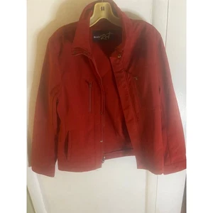 BLACK RIVET Mens Red Windbreaker  - Picture 1 of 10