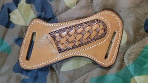 Fourreau ceinture couteau pliant cuir personnalisé Lee Baca - Photo 1/8