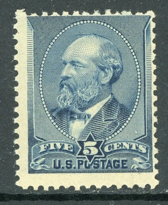 USA 1888 American Printing New Designs 5¢ Garfield Scott # 216 Mint Q120 - Image 1 of 4