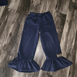 Matilda Jane Big Ruffles Pants Girls Size 8 Navy Blue - Picture 1 of 4