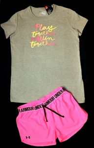 GIRLS UNDER ARMOUR T-SHIRT....YOUTH X-LARGE 18-20 HEAT GEAR....NEW wt TAGS! - Picture 1 of 2