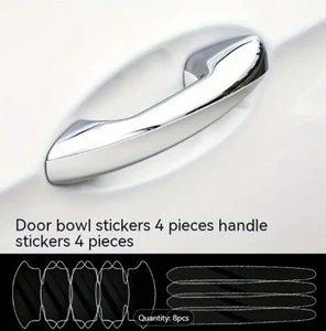 Car Door Handles Bowl Anti-Scratch Covers X 8 Guard Protector Rings Watches - Picture 1 of 3