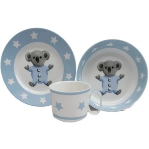 Marja Leena Koala Blue Babys First Ceramic Breakfast Set 2 - Picture 1 of 8