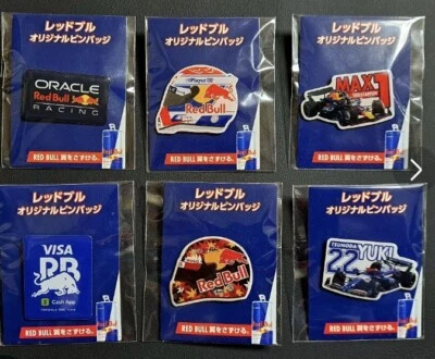 Red Bull Racing F1 Pins 2025 Japan complete set Helmet Logo ORACLE [Unopened] - Image 1 of 3