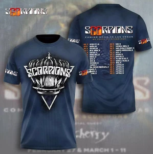 Scorpions Band 3D shirt 2025 World Tour Coming Home To Las Vegas - Picture 1 of 4