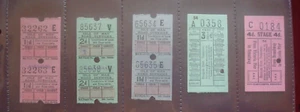 VINTAGE BUS TICKET - ISLE OF MAN ROAD SERVICES & DOUGLAS CORP TRANSPORT - Picture 1 of 2