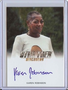 Star Trek Discovery S3 Authentic Autograph Card Karen Robinson as Pav
